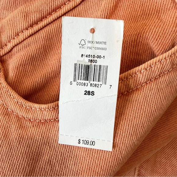 Banana Republic High-Rise Slim Jeans Size 28 Short Rose Quartz Terracotta - Picture 9 of 12